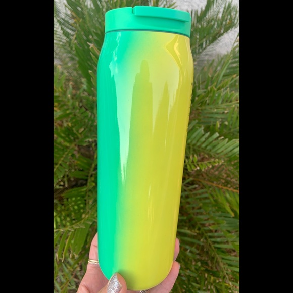 Starbucks Ombre Stainless Water Bottle Tumbler Green Orange Cup 20oz New 2022 - Picture 11 of 17